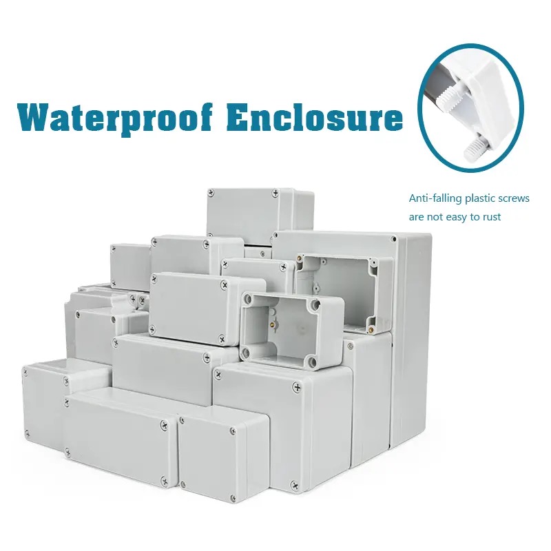 Outdoor Power Junction - IP67 Grey/Clear Cover Outdoor Waterproof Junction
