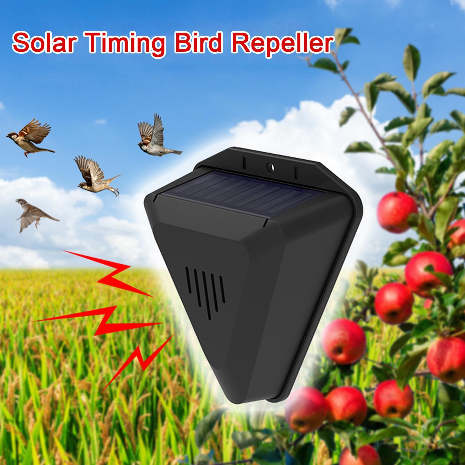Outdoor Power Hours - Solar Timer Bird Repeller With 13