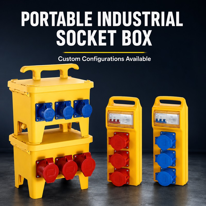 Outdoor Power Socket - Outdoor Waterproof Industrial Socket Box Three-Phase