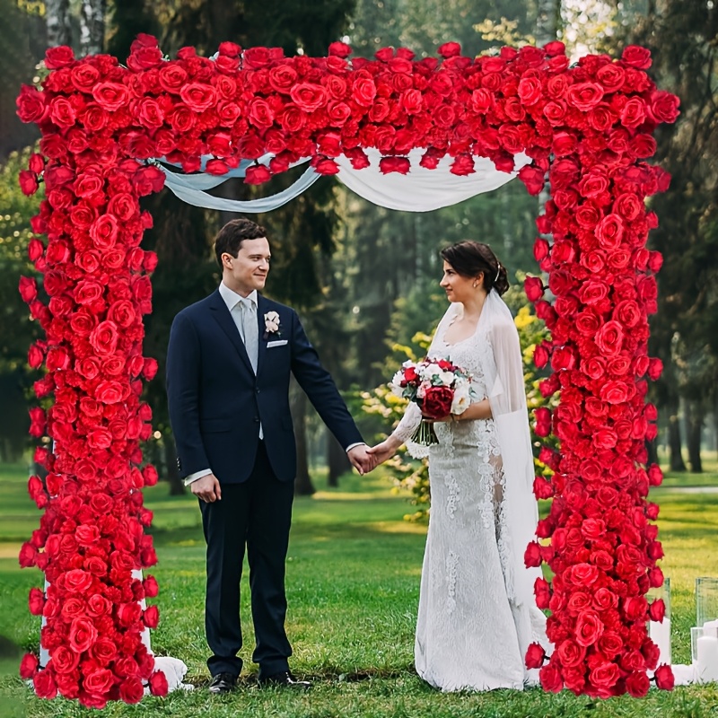 [Romantic Rose Flower Arch] El - Outdoor Power For Wedding 评论和价格