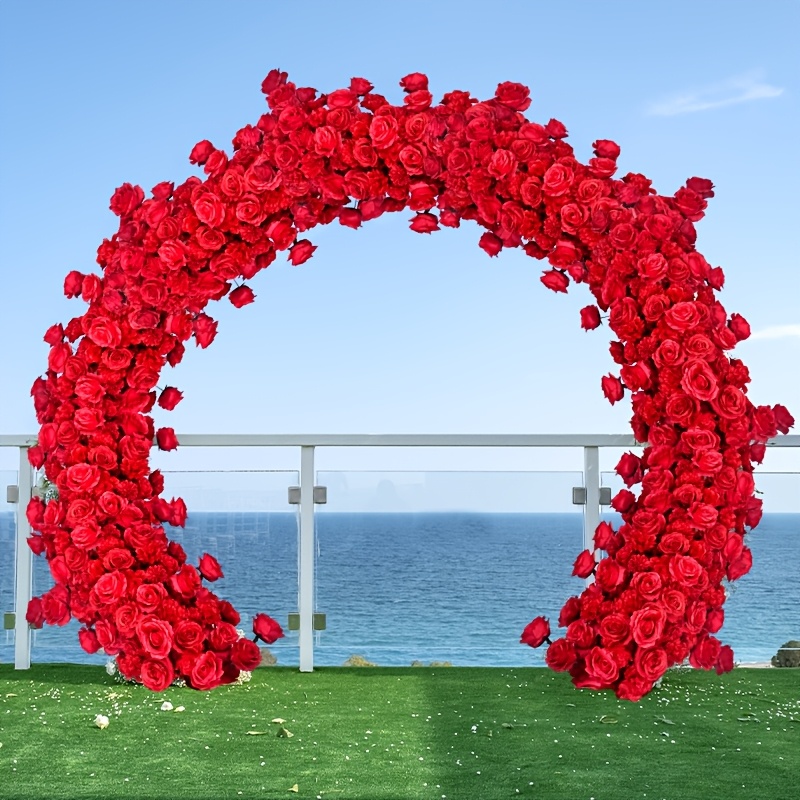 [Romantic Rose Flower Arch] El - Outdoor Power For Wedding 评论和价格