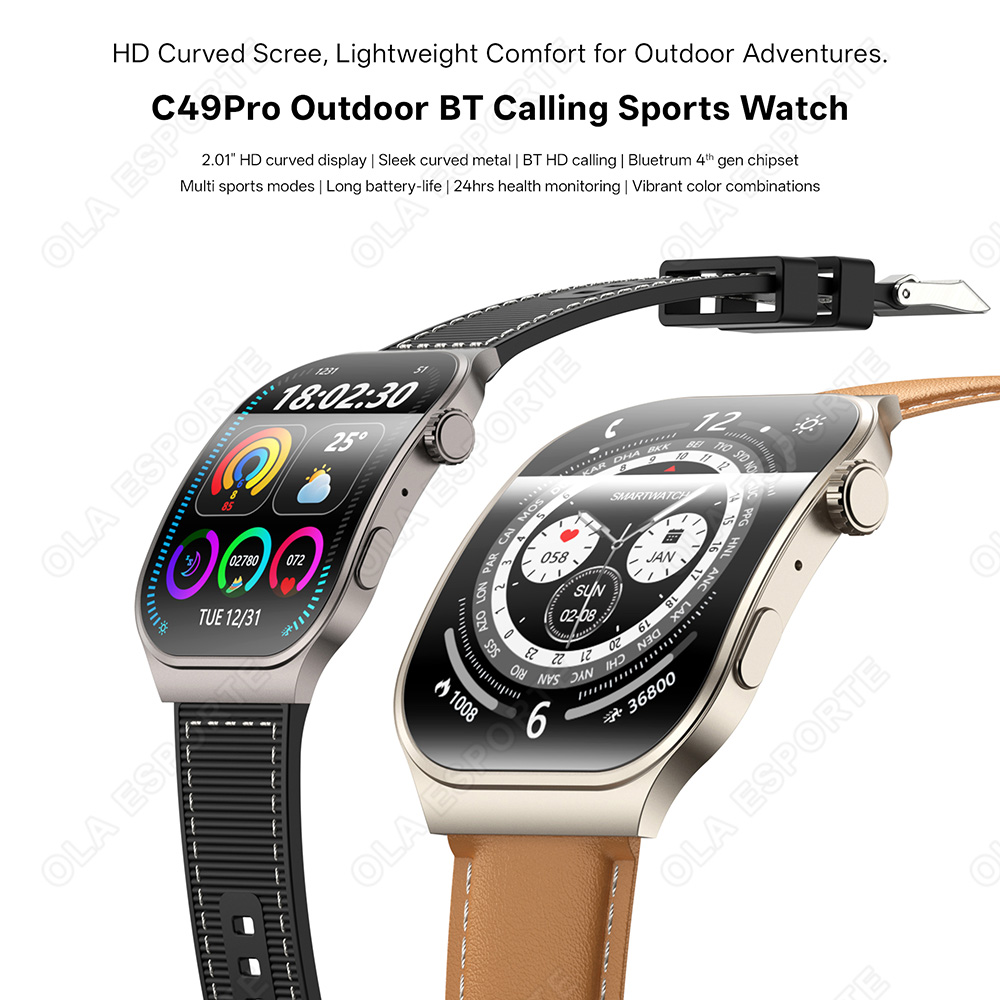 New Curved Screen Smart Watch  - Outdoor Power Hours 评论和价格