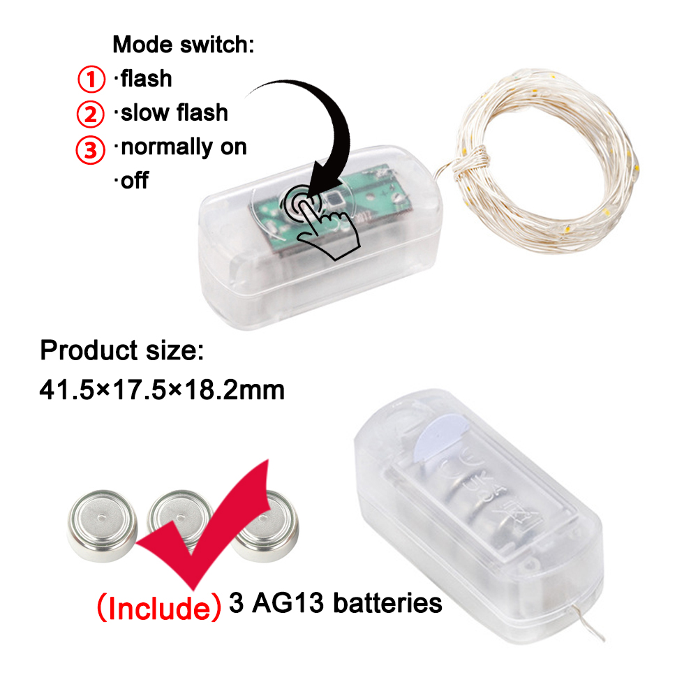 3Mode LED Copper Wire String L - Outdoor Power For Wedding 评论和价格