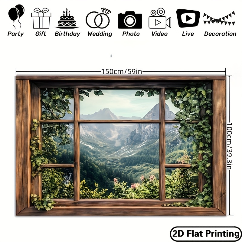1 piece, green plant window vi - Outdoor Power For Wedding 评论和价格
