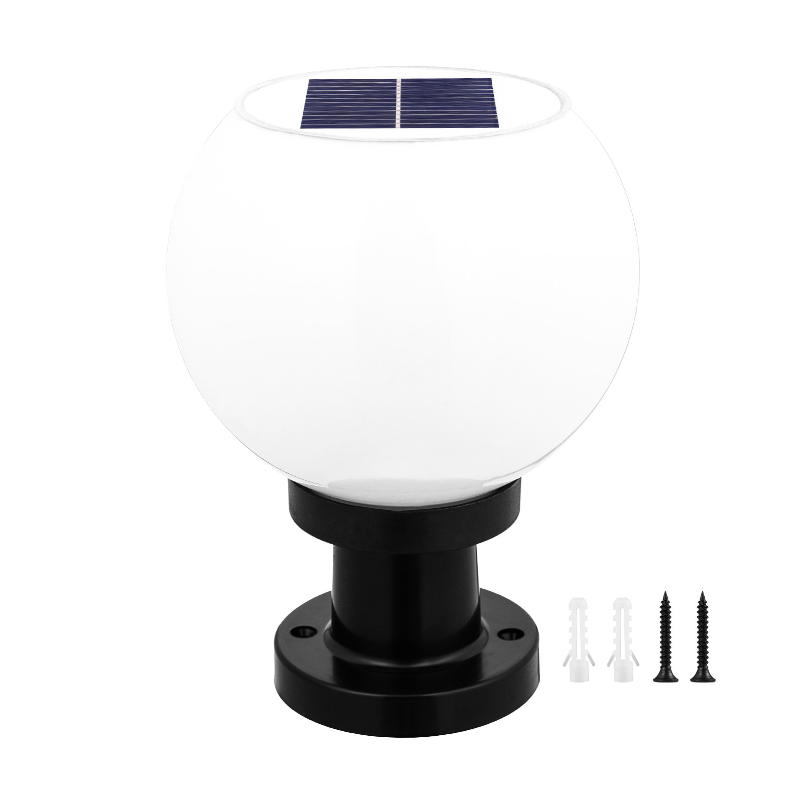 Round LED Solar Wall Pillar La - Outdoor Power Lights 评论和价格