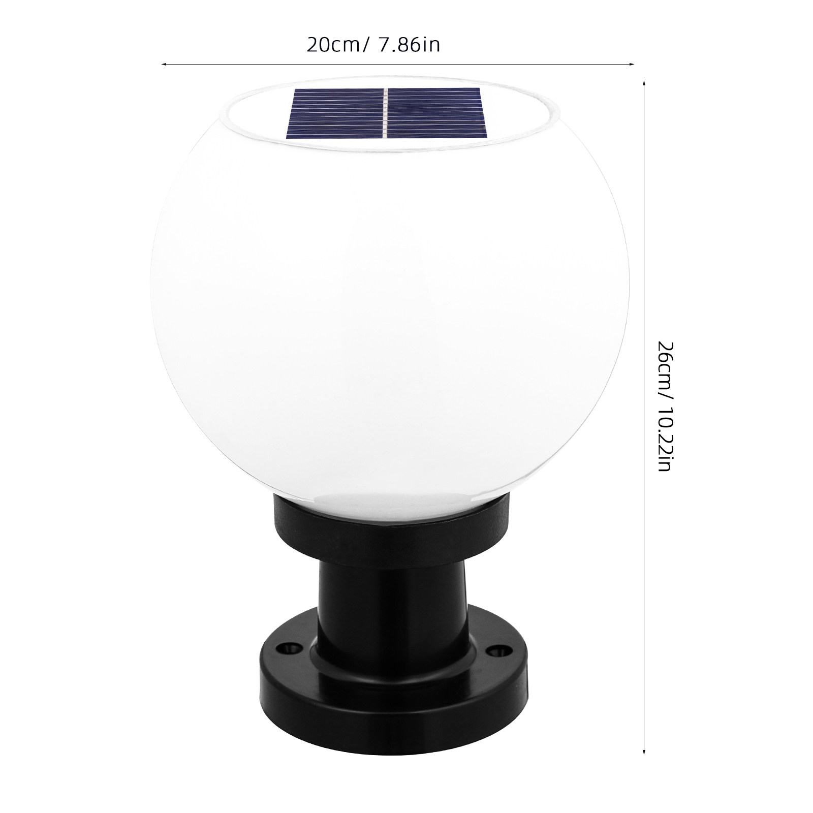 Round LED Solar Wall Pillar La - Outdoor Power Lights 评论和价格