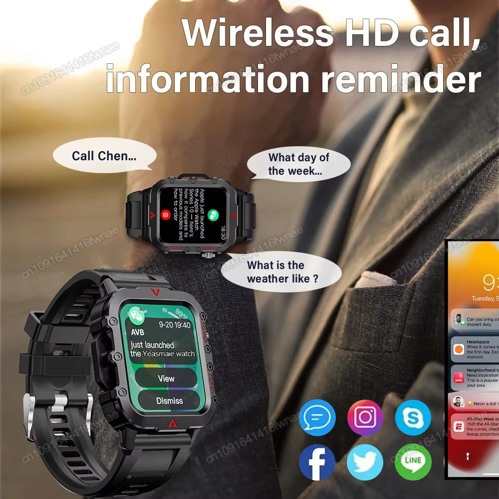 New Men's Smart Watch LED Flas - Outdoor Power Hours 评论和价格