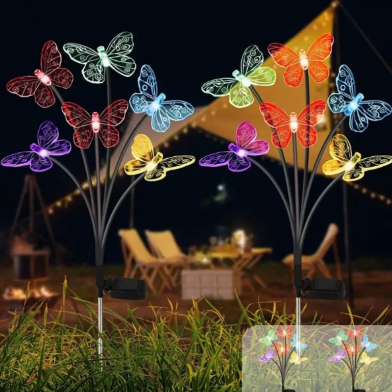 Solar Powered Butterfly Lights - Outdoor Power Lights 评论和价格