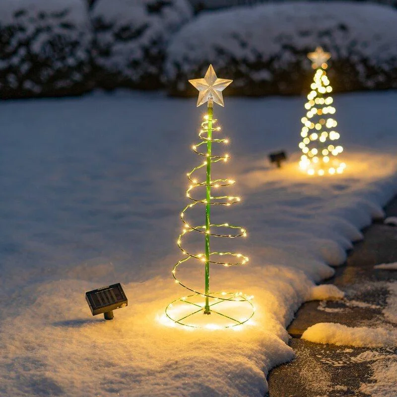 Solar Powered Christmas Tree L - Outdoor Power For Christmas Lights 评论和价格