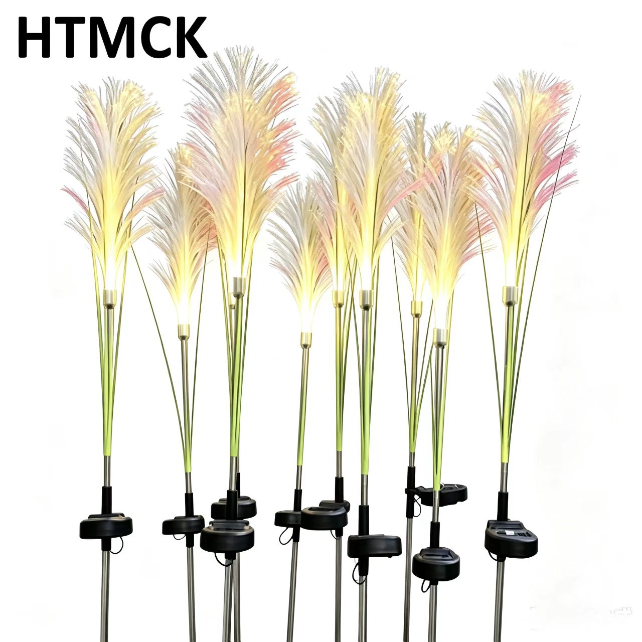 HTMCK LED Solar Garden Reed La - Outdoor Power For Christmas Lights 评论和价格