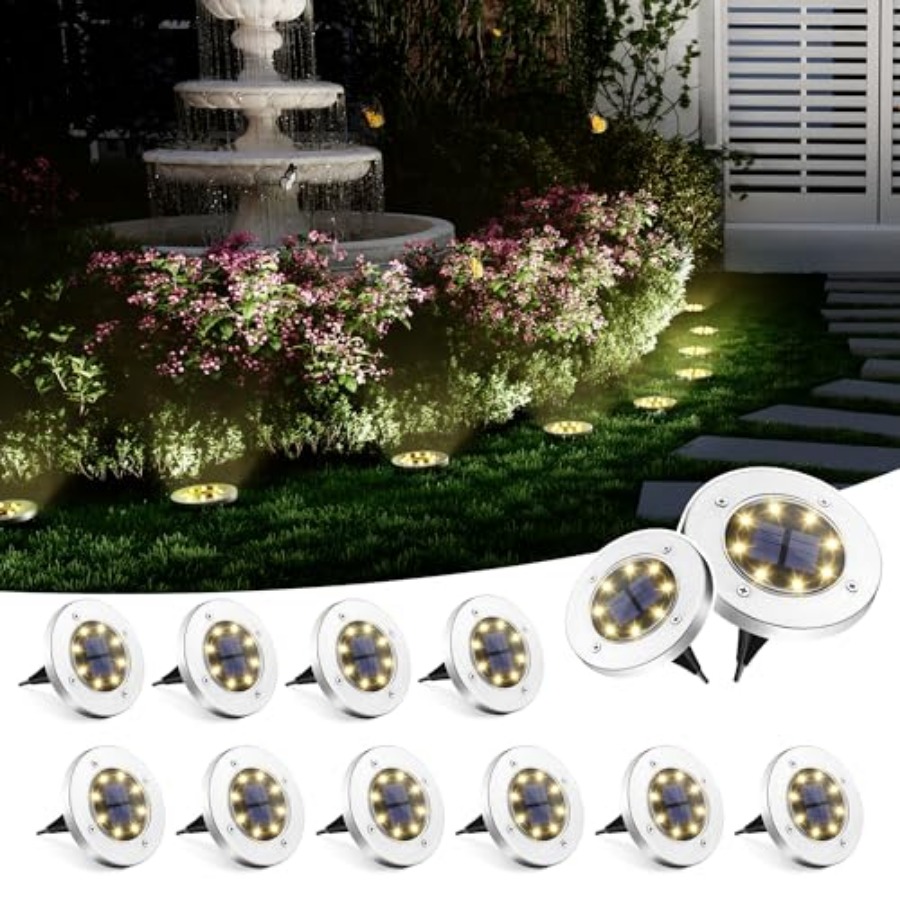 Solar Ground Lights Solar Ligh - Outdoor Power Lights 评论和价格