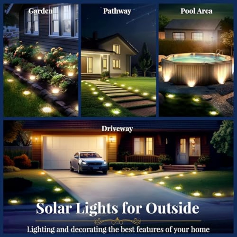 Solar Ground Lights Solar Ligh - Outdoor Power Lights 评论和价格