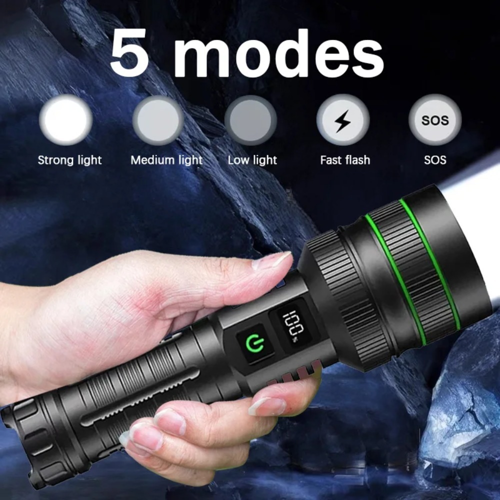 Powerful LED Flashlight Zoomab - Outdoor Power Lights 评论和价格