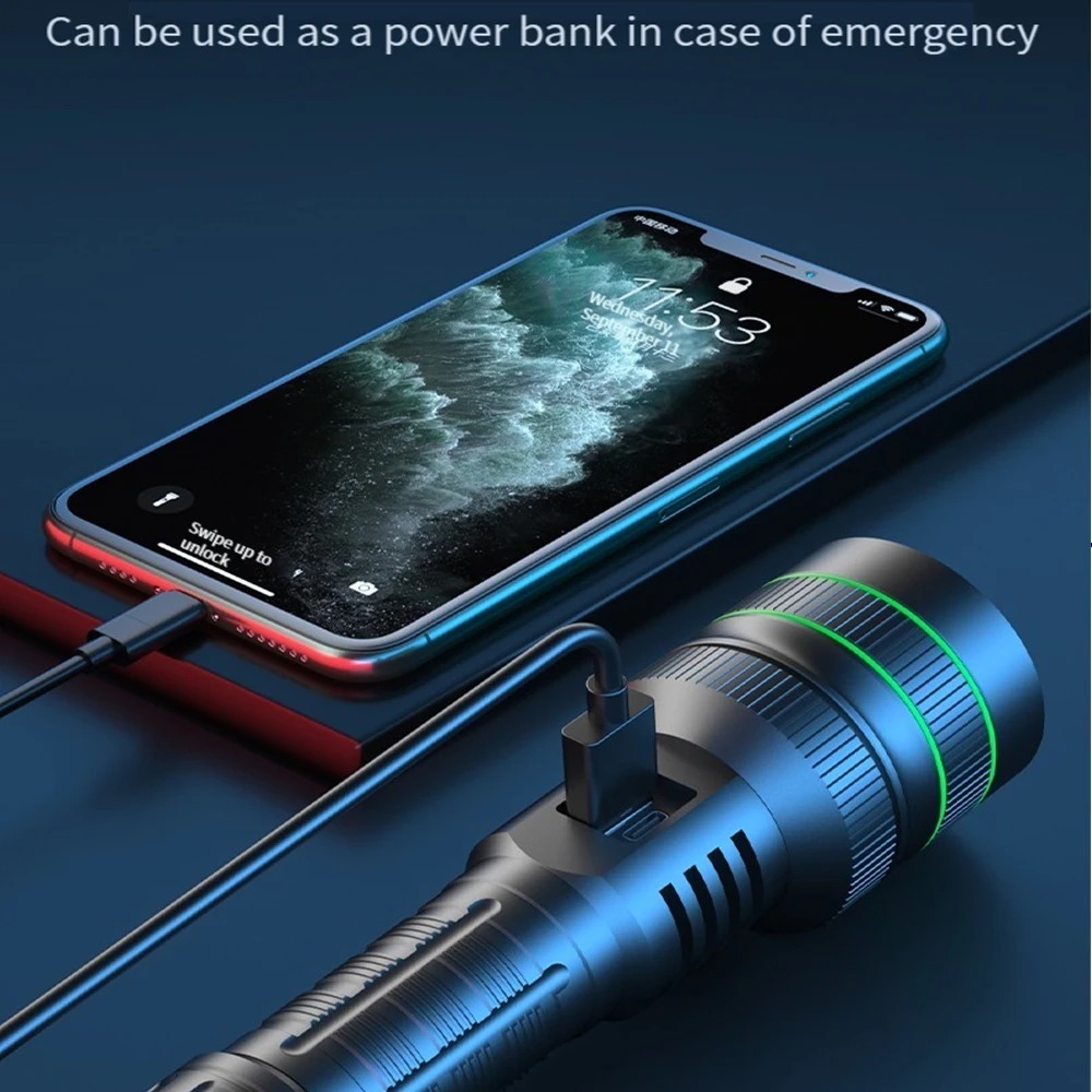 Powerful LED Flashlight Zoomab - Outdoor Power Lights 评论和价格