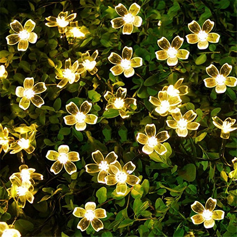5m 7m 12m 22m Peach Flower Sol - Outdoor Power For Christmas Lights 评论和价格