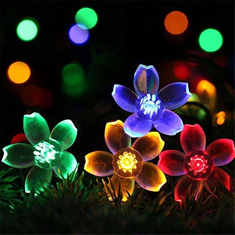 5m 7m 12m 22m Peach Flower Sol - Outdoor Power For Christmas Lights 评论和价格